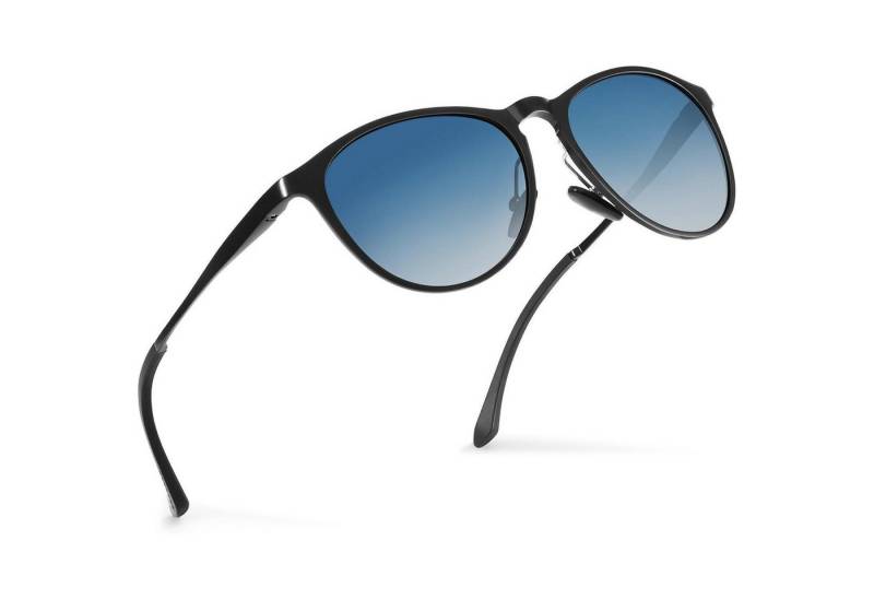 LuxusKollektion Retrosonnenbrille Sonnenbrille Damen Herren Unisex A9-schwarzer Rahmen Verlaufend Blauen von LuxusKollektion