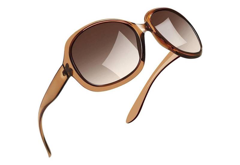 LuxusKollektion Retrosonnenbrille Sonnenbrille Damen Oversized B04-braun Hellbraun Wie die Bilder von LuxusKollektion