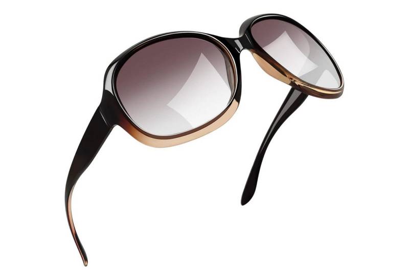 LuxusKollektion Retrosonnenbrille Sonnenbrille Damen Polarisiert B13-mode Braun Hellbraun Wie die Bilder von LuxusKollektion