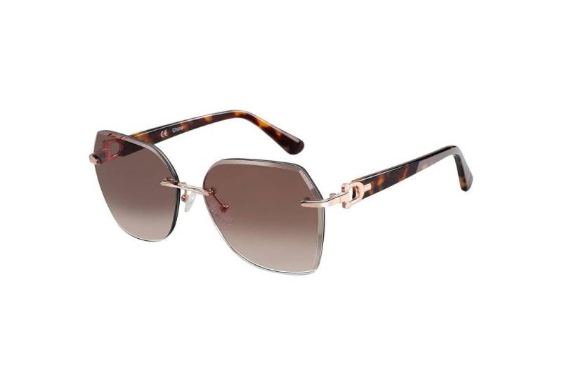 LuxusKollektion Retrosonnenbrille Sonnenbrille Damen Randlos Groß Diamant Verlauf UV Schutz Braun von LuxusKollektion