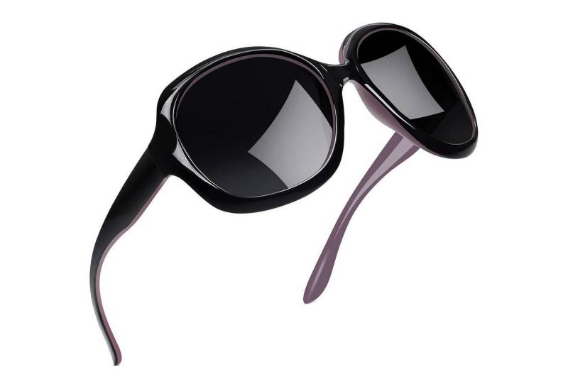 LuxusKollektion Retrosonnenbrille Sonnenbrille Damen Übergroße B03-schwarz Lila Schwarz Wie die Bilder von LuxusKollektion