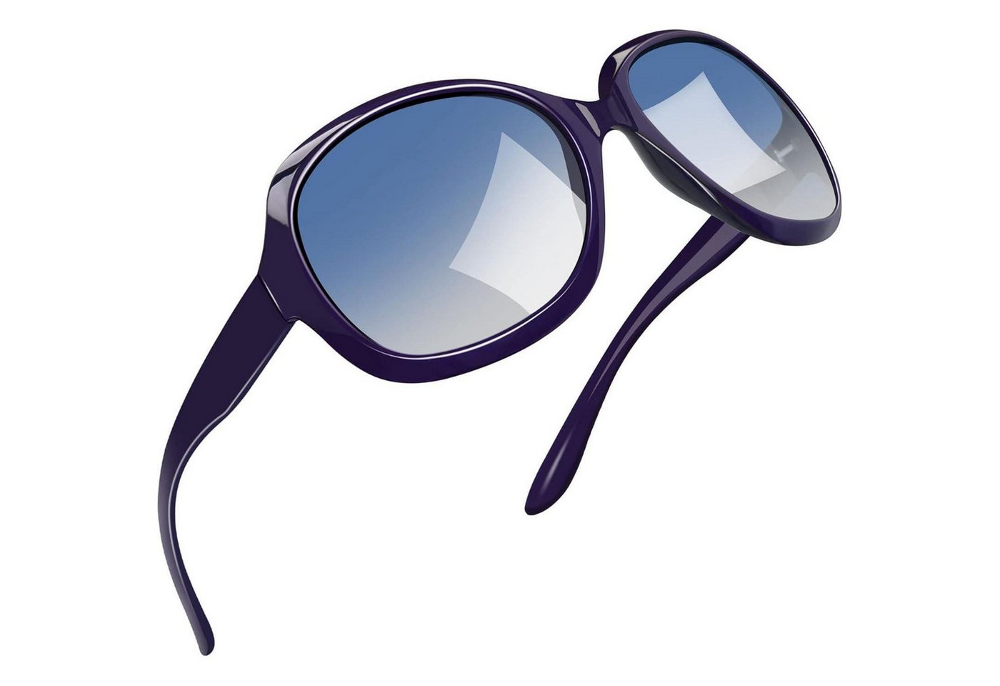 LuxusKollektion Retrosonnenbrille Sonnenbrille Damen Übergroße B10-marineblau Hellblau Wie die Bilder von LuxusKollektion