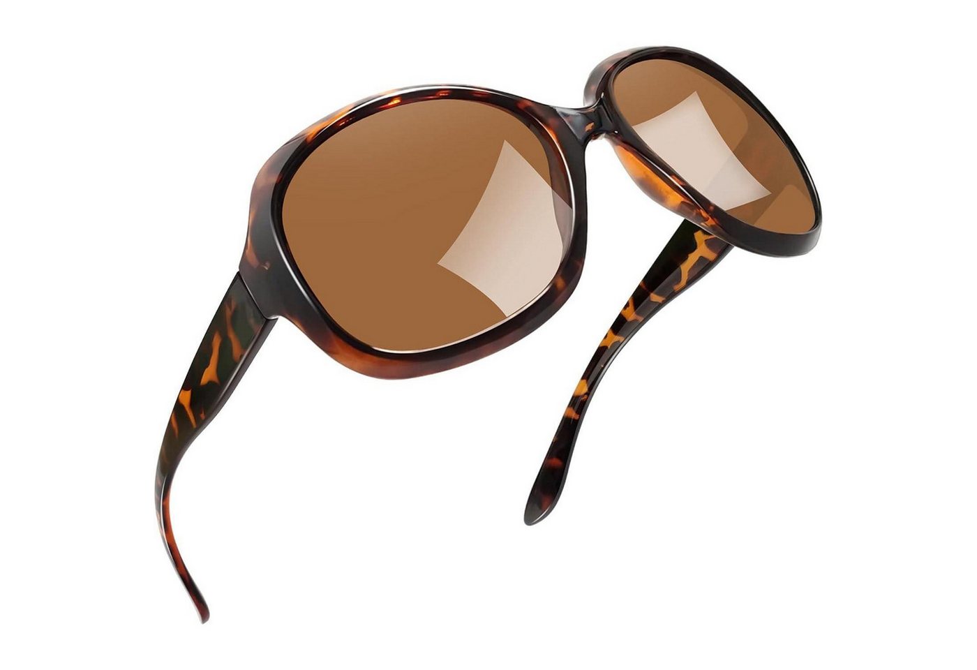 LuxusKollektion Retrosonnenbrille Sonnenbrille Damen oversized B02-schildkröte Braun Wie die Bilder von LuxusKollektion