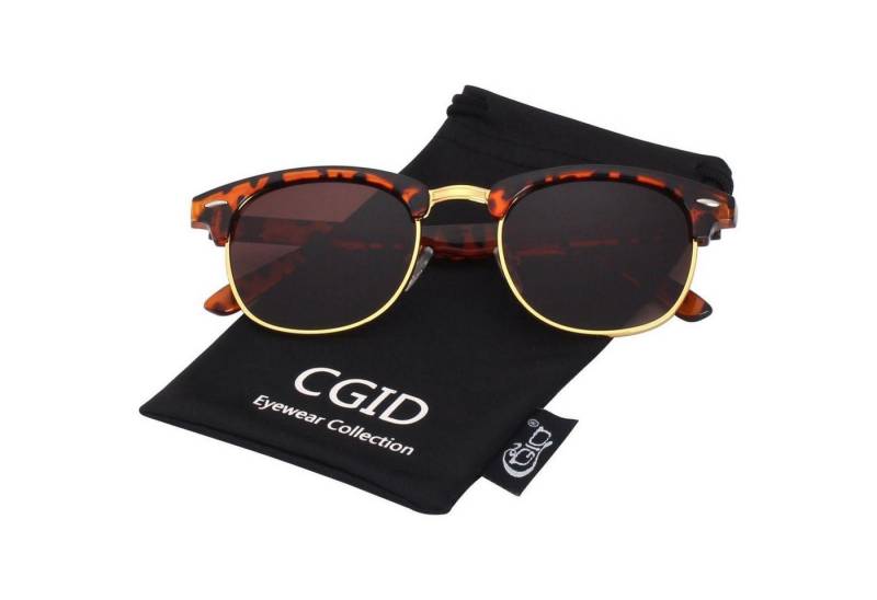 LuxusKollektion Retrosonnenbrille Sonnenbrille Herren Damen Retro Vintage Polarisiert Halbrahmen UV400 von LuxusKollektion