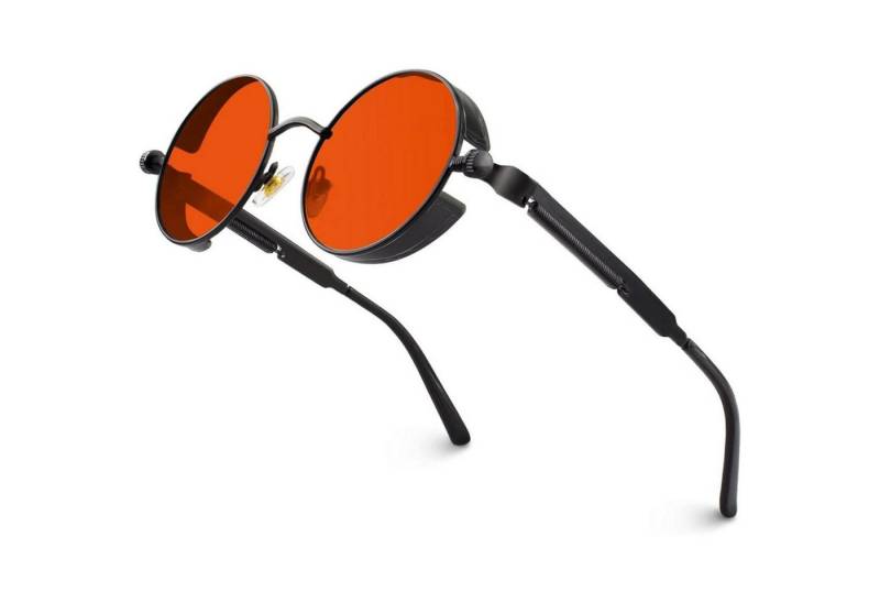 LuxusKollektion Retrosonnenbrille Sonnenbrille Herren Rund Polarisiert Retro Steampunk UV400 in von LuxusKollektion