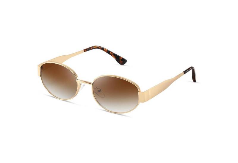 LuxusKollektion Retrosonnenbrille Sonnenbrille Polarisiert Damen Herren Gold 3-verlaufendes Teebraun von LuxusKollektion
