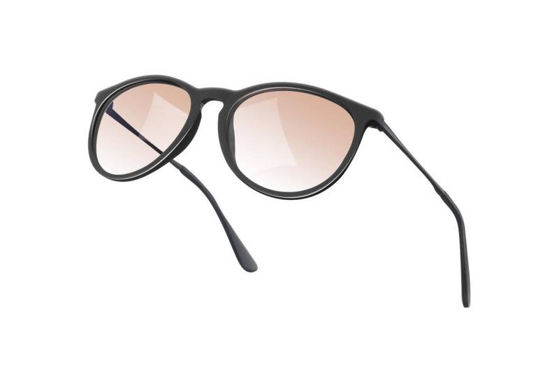 LuxusKollektion Retrosonnenbrille Sonnenbrille Polarisierte Damen UV400 Rund Cateye Farbverlauf Orange von LuxusKollektion