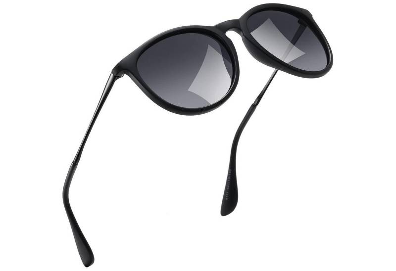 LuxusKollektion Retrosonnenbrille Sonnenbrille Polarisierte UV400 Rund Retro Damen Herren Doppelgrau von LuxusKollektion