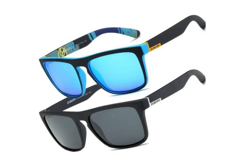 LuxusKollektion Retrosonnenbrille Sonnenbrille Polarisierte UV400 Schutz Herren Damen Retro Blau+schwarz von LuxusKollektion