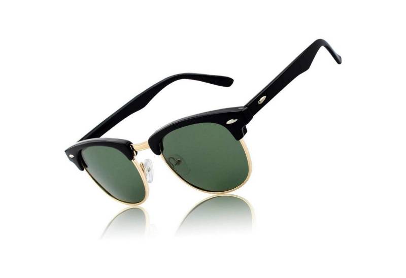 LuxusKollektion Retrosonnenbrille Sonnenbrille Retro Vintage Halbrahmen Polarisiert UV400 Herren Damen von LuxusKollektion