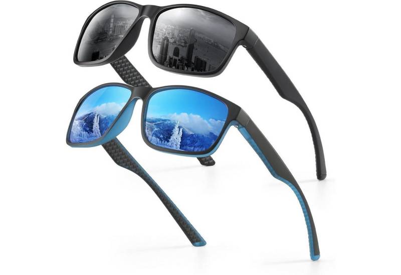 LuxusKollektion Retrosonnenbrille Sonnenbrille UV400 Polarisiert Sport Damen Herren Schwarz LuxusKollektion Retrosonnenbrille Sonnenbrille UV400 Polarisiert Sport Damen Herren Schwarz von LuxusKollektion