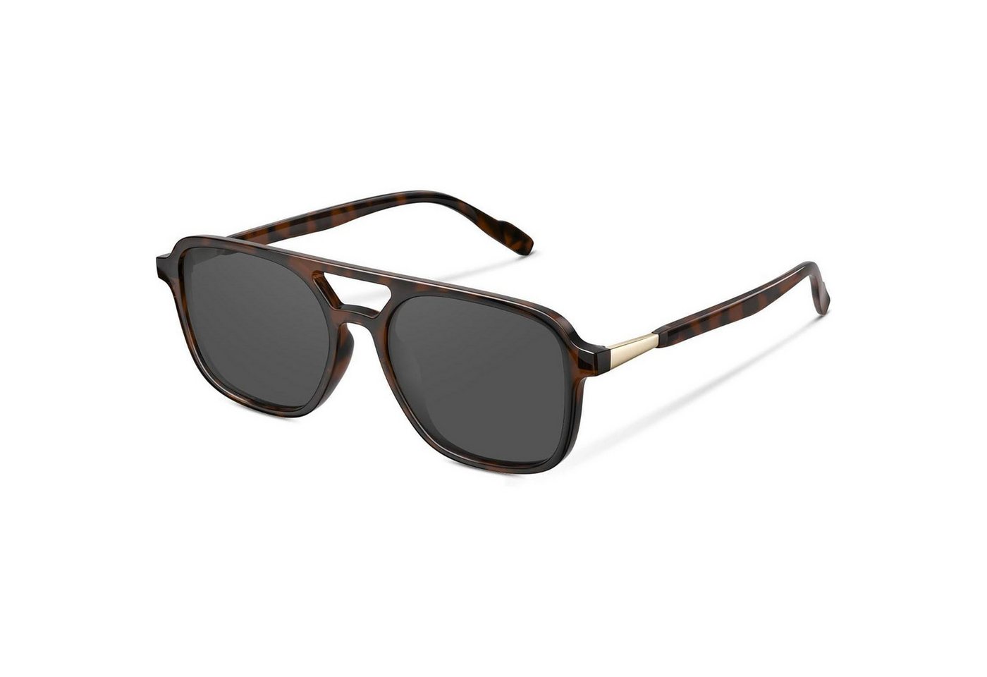 LuxusKollektion Retrosonnenbrille Sonnenbrille polarisiert UV400, Unisex Rechteckig Retro Vintage von LuxusKollektion