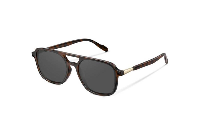 LuxusKollektion Retrosonnenbrille Sonnenbrille polarisiert UV400, Unisex Rechteckig Retro Vintage von LuxusKollektion