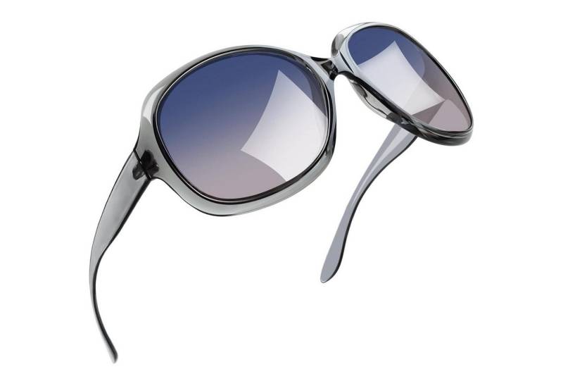 LuxusKollektion Retrosonnenbrille Sonnenbrille übergroße B15-transparenter Grau Blaurosa Wie die Bilder von LuxusKollektion