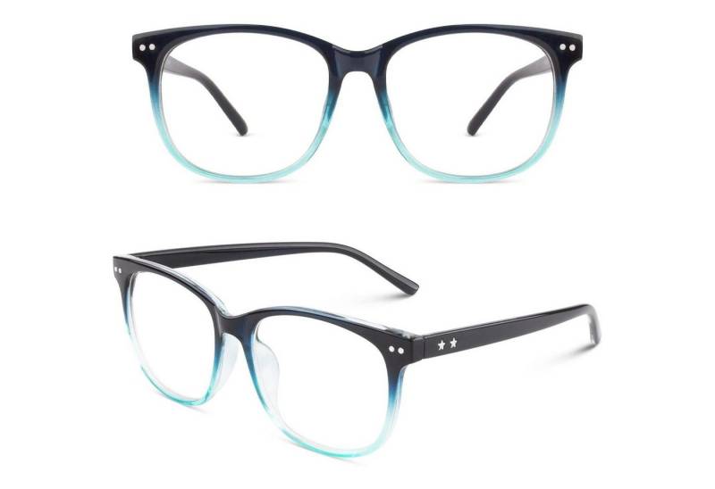 LuxusKollektion Retrosonnenbrille Stylische Damen Herren Nerdbrille Streberbrille 80er Jahre Oversized von LuxusKollektion