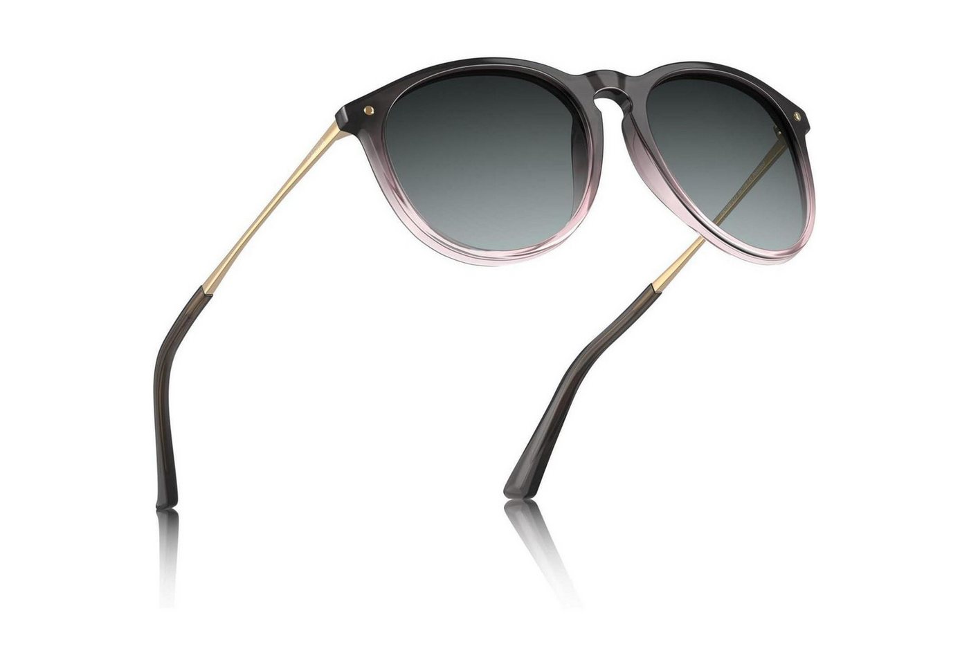 LuxusKollektion Retrosonnenbrille Vintage Polarisierte Sonnenbrille UV400 Schutz Ultraleicht Rahmen von LuxusKollektion