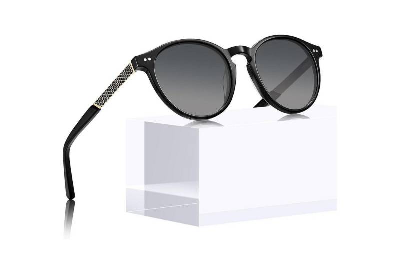 LuxusKollektion Retrosonnenbrille Vintage Runde Sonnenbrille Damen 100% UV-Schutz Polarisiert LuxusKollektion Retrosonnenbrille Vintage Runde Sonnenbrille Damen 100% UV-Schutz Polarisiert von LuxusKollektion
