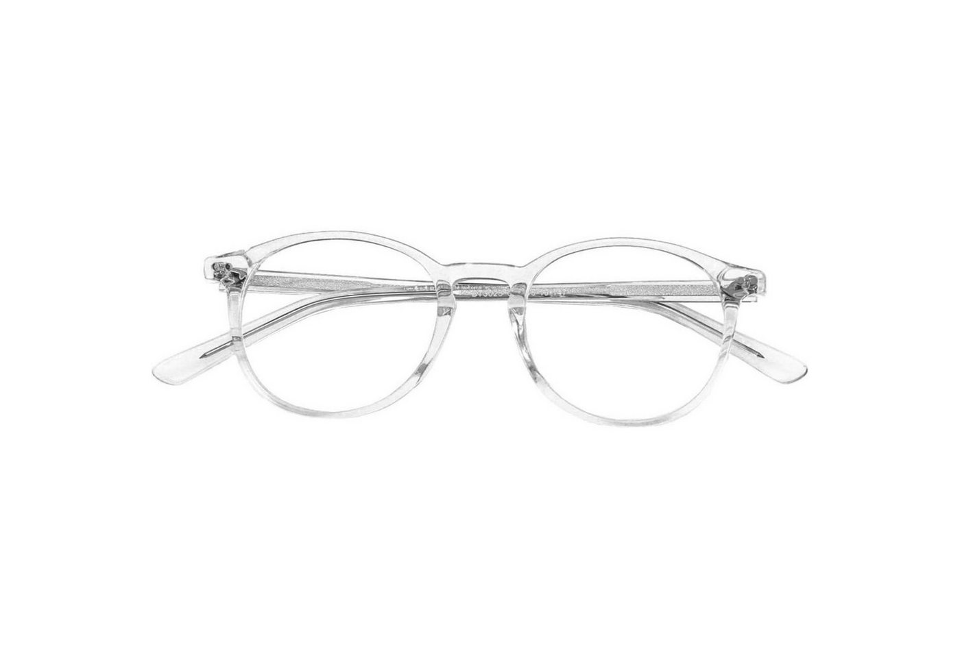 LuxusKollektion Retrosonnenbrille Vintage Runder Brillenrahmen Nerdbrille Retro Klare Linse Unisex von LuxusKollektion