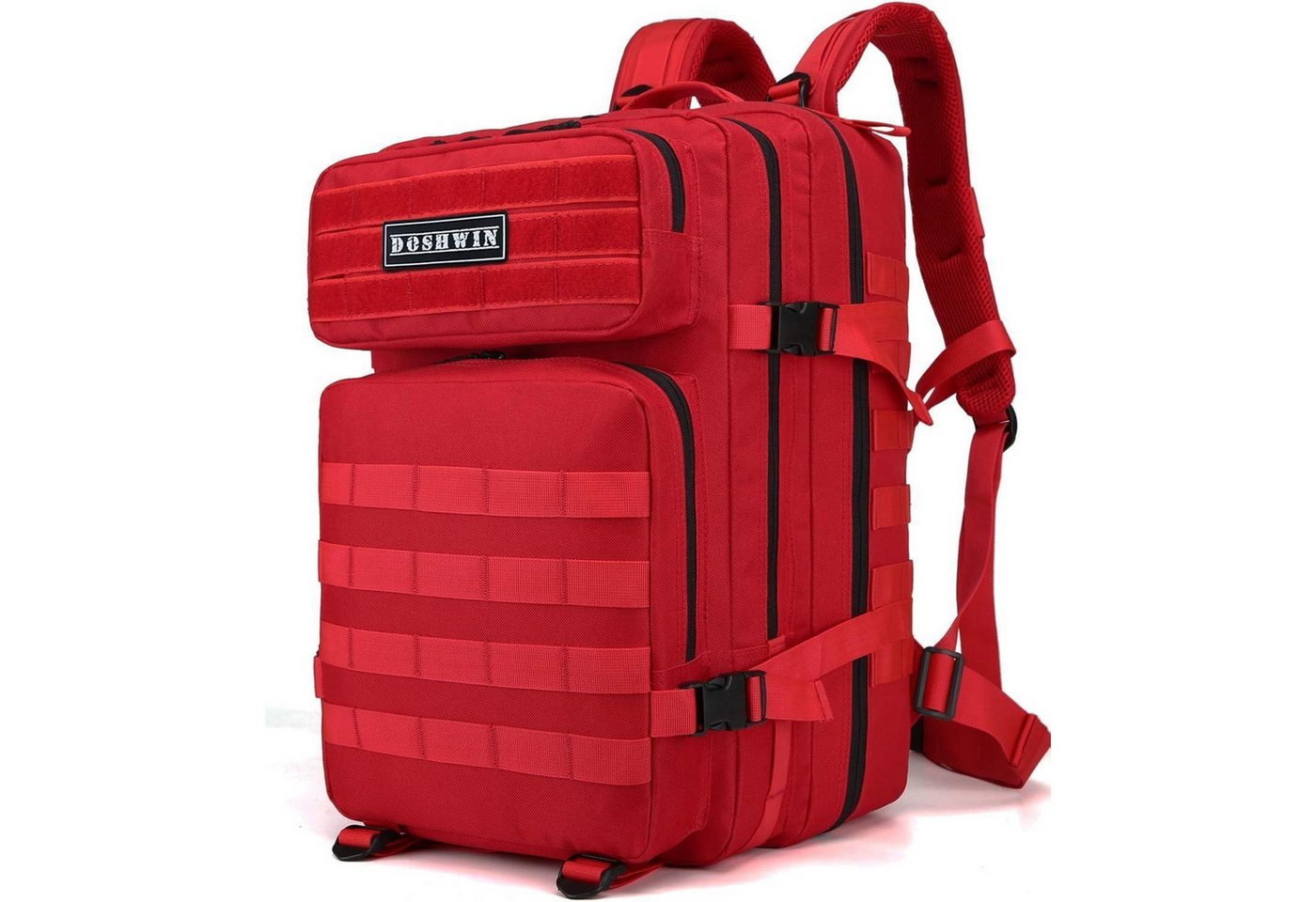 LuxusKollektion Rucksack Rucksack 40L Taktischer Molle Fluchtrucksack Militär Rot von LuxusKollektion