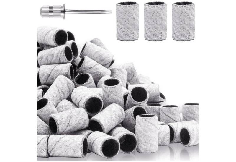 BLESWIN Sandblatt-Nagelfeile 100 Stück Nagelschleifbänder 240 Grit für Nagelbohrer Naturnagel von BLESWIN