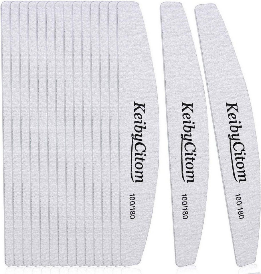 K Keiby Citom Sandblatt-Nagelfeile Nagelfeile Set 16 Stk Doppelseitig 100/180 Grit Emery Board von K Keiby Citom