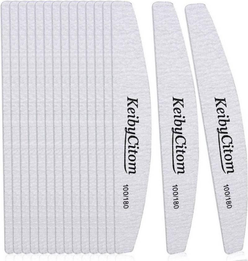 K Keiby Citom Sandblatt-Nagelfeile Nagelfeile Set 16 Stk Doppelseitig 100/180 Grit Emery Board von K Keiby Citom
