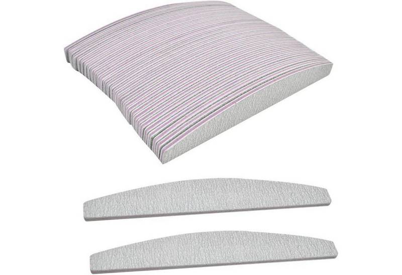 BUYGOO Sandblatt-Nagelfeile Nagelfeilen Set 100/180 - 50pcs Doppelseitige Feilen Nagelpflege von BUYGOO
