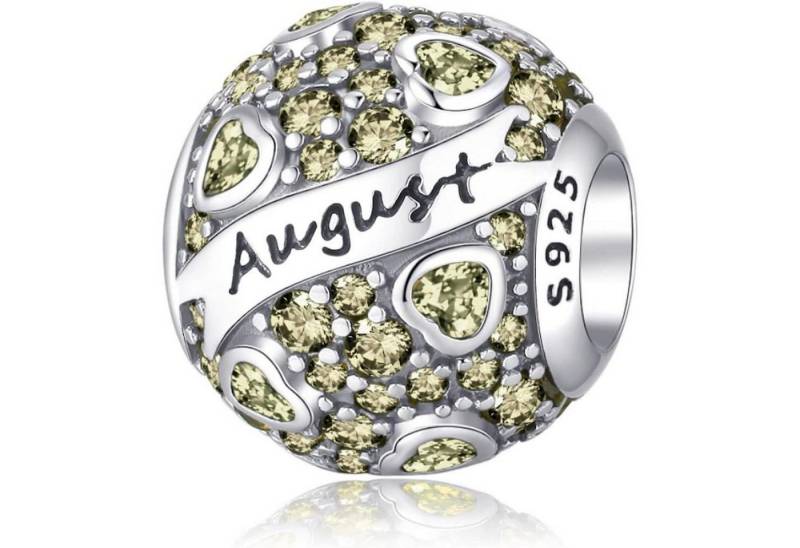 LuxusKollektion Schmuckset Anhänger 925 Silber Geburtsstein Herz Frauen C-Frauen Charme-13 von LuxusKollektion