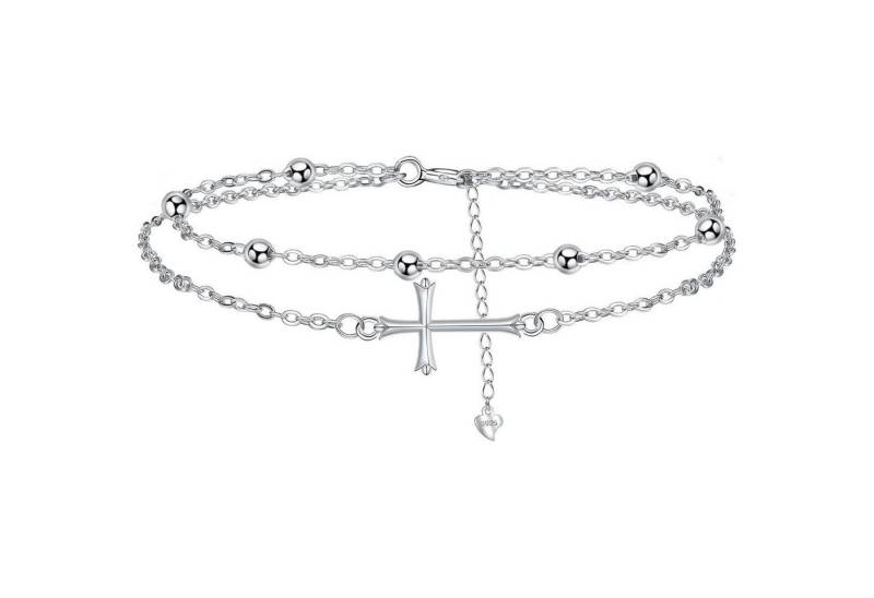 LuxusKollektion Schmuckset Armbänder Damen Silber 925 Geschenk Mama Ehefrau Freundin Silber-K von LuxusKollektion