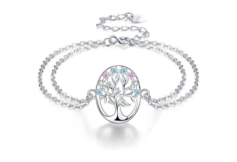 LuxusKollektion Schmuckset Armbänder Damen Silber 925 Geschenk Muttertag Silberfarben-1 von LuxusKollektion