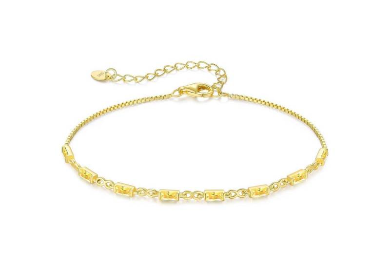 LuxusKollektion Schmuckset Armband Damen 925 Silber 14k Vergoldet Zirkonia Vergoldet-11-Nov von LuxusKollektion