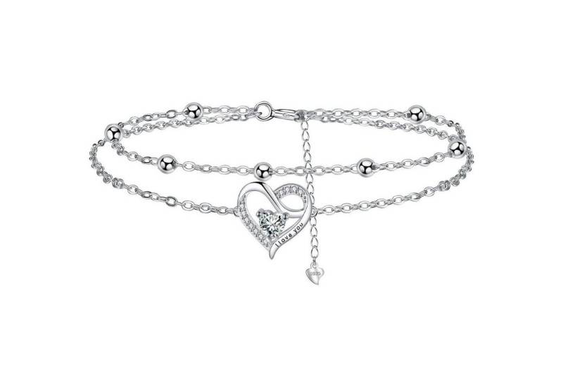 LuxusKollektion Schmuckset Armband Damen Silber 925 Geschenk Geburtstag Muttertag Silber-E von LuxusKollektion