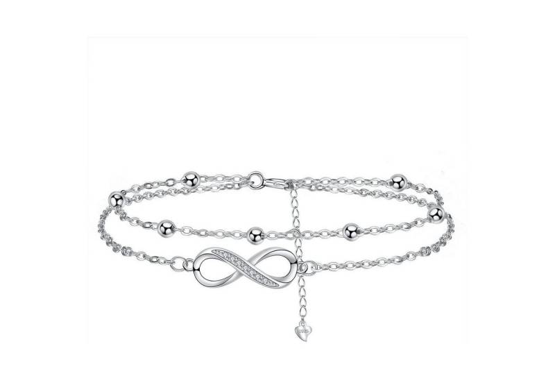 LuxusKollektion Schmuckset Armband Damen Silber 925 Geschenk Mama Ehefrau Freundin Silber-B von LuxusKollektion