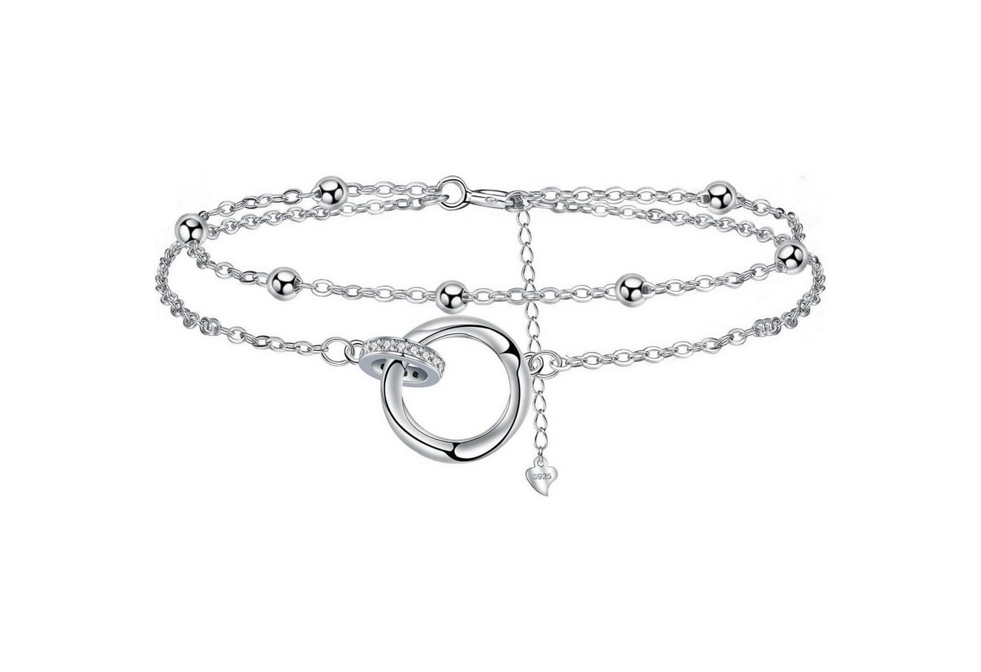 LuxusKollektion Schmuckset Armband Damen Silber 925 Mama Muttertag Silber-G von LuxusKollektion