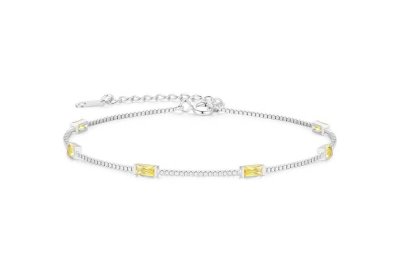 LuxusKollektion Schmuckset Armband Damen Zirkonia Layered Anhänger 925 925 Silver-11-Nov Silber von LuxusKollektion