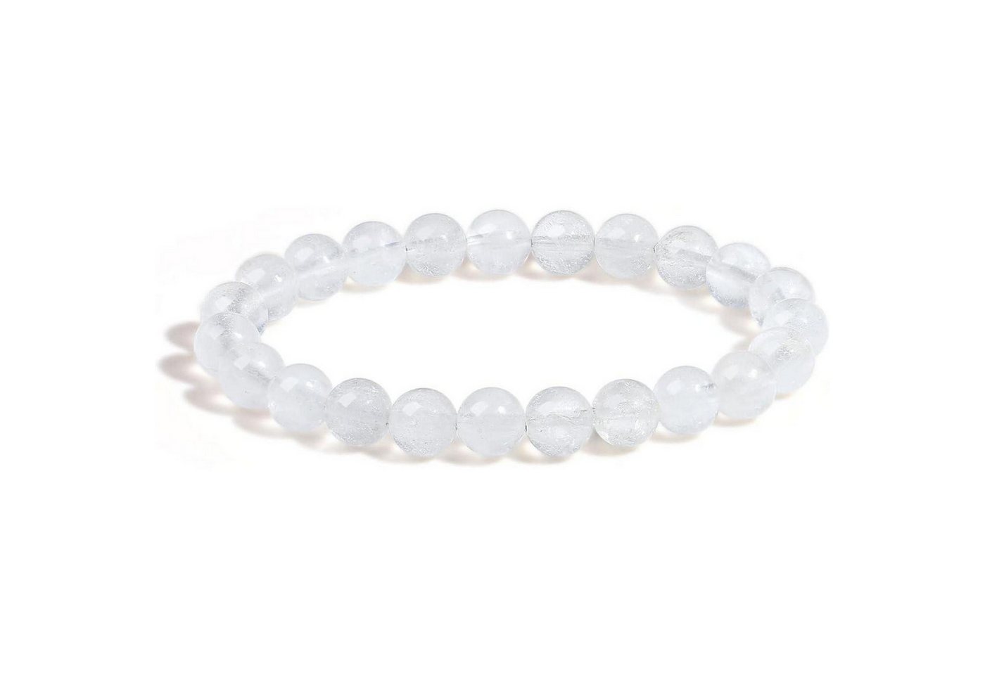 LuxusKollektion Schmuckset Armband Perlen Kristalle Edelsteine Elastisch Damen Bergkristall von LuxusKollektion