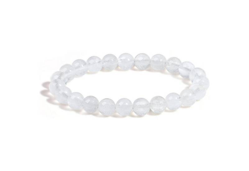 LuxusKollektion Schmuckset Armband Perlen Kristalle Edelsteine Elastisch Damen Bergkristall von LuxusKollektion