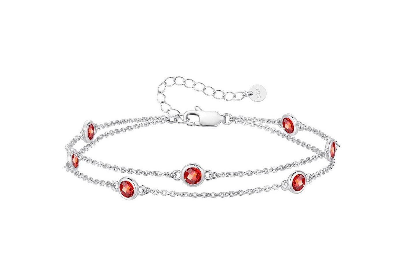LuxusKollektion Schmuckset Armband Pferdeaugen 925 Silber 925 Silver-01-Jan & 07-Juli von LuxusKollektion