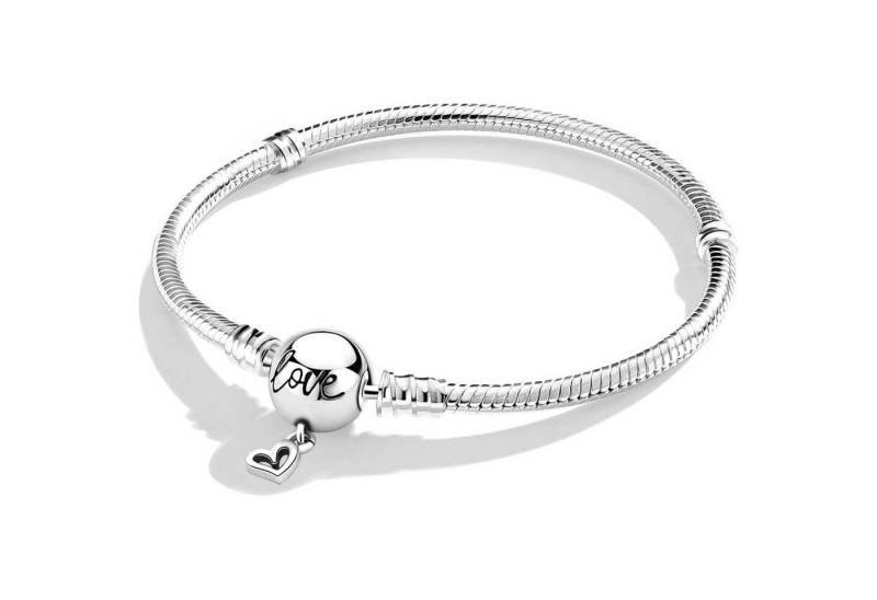 LuxusKollektion Schmuckset Armband Schlangen Damen Kugelverschluss 925 Silber Charms BR002B 20CM von LuxusKollektion
