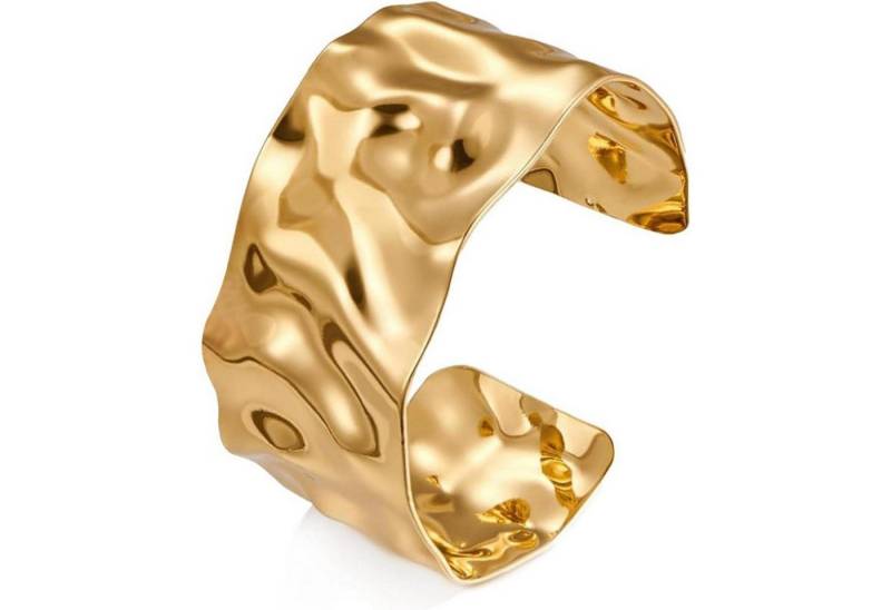 LuxusKollektion Schmuckset Armreif Gold Damen verstellbar Manschette Mädchen Golden Armband 2 von LuxusKollektion