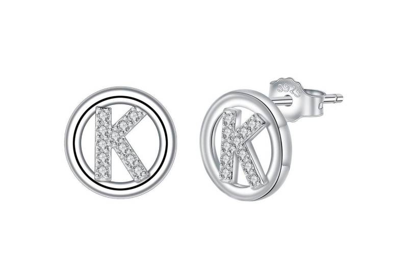 LuxusKollektion Schmuckset Buchstaben Ohrringe Silber 925 Initiale Alphabet Schmuck Mädchen von LuxusKollektion