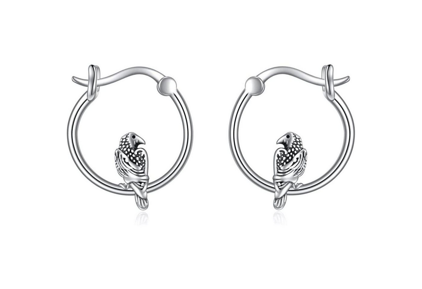 LuxusKollektion Schmuckset Creolen 925 Sterling Silber Bulldogge Katze Damen Mädchen Raben von LuxusKollektion