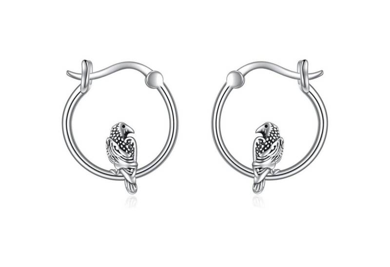 LuxusKollektion Schmuckset Creolen 925 Sterling Silber Bulldogge Katze Damen Mädchen Raben von LuxusKollektion