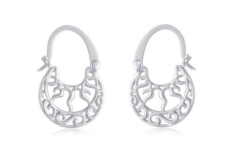 LuxusKollektion Schmuckset Creolen 925 Sterling Silber Schildkröte Pinguin Sonne Mond Ohrringe von LuxusKollektion