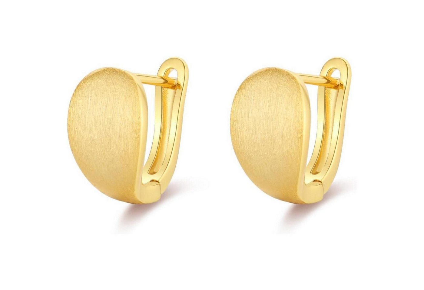 LuxusKollektion Schmuckset Creolen Silber 925 Damen Hoops chunky hypoallergen A-ohrringe gold von LuxusKollektion