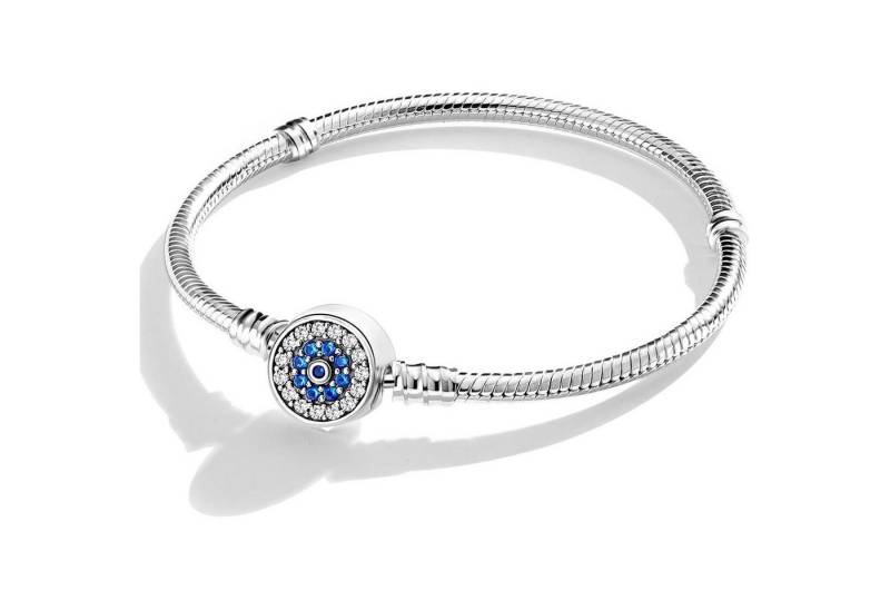 LuxusKollektion Schmuckset Gliederarmband Schlangen Damen Kugelverschluss 925 Silber SL001A 19CM von LuxusKollektion