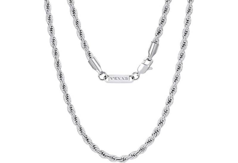 LuxusKollektion Schmuckset Goldkette Herren vergoldet 18 Karat Silbrig-3mm 66.0 Zentimeter von LuxusKollektion