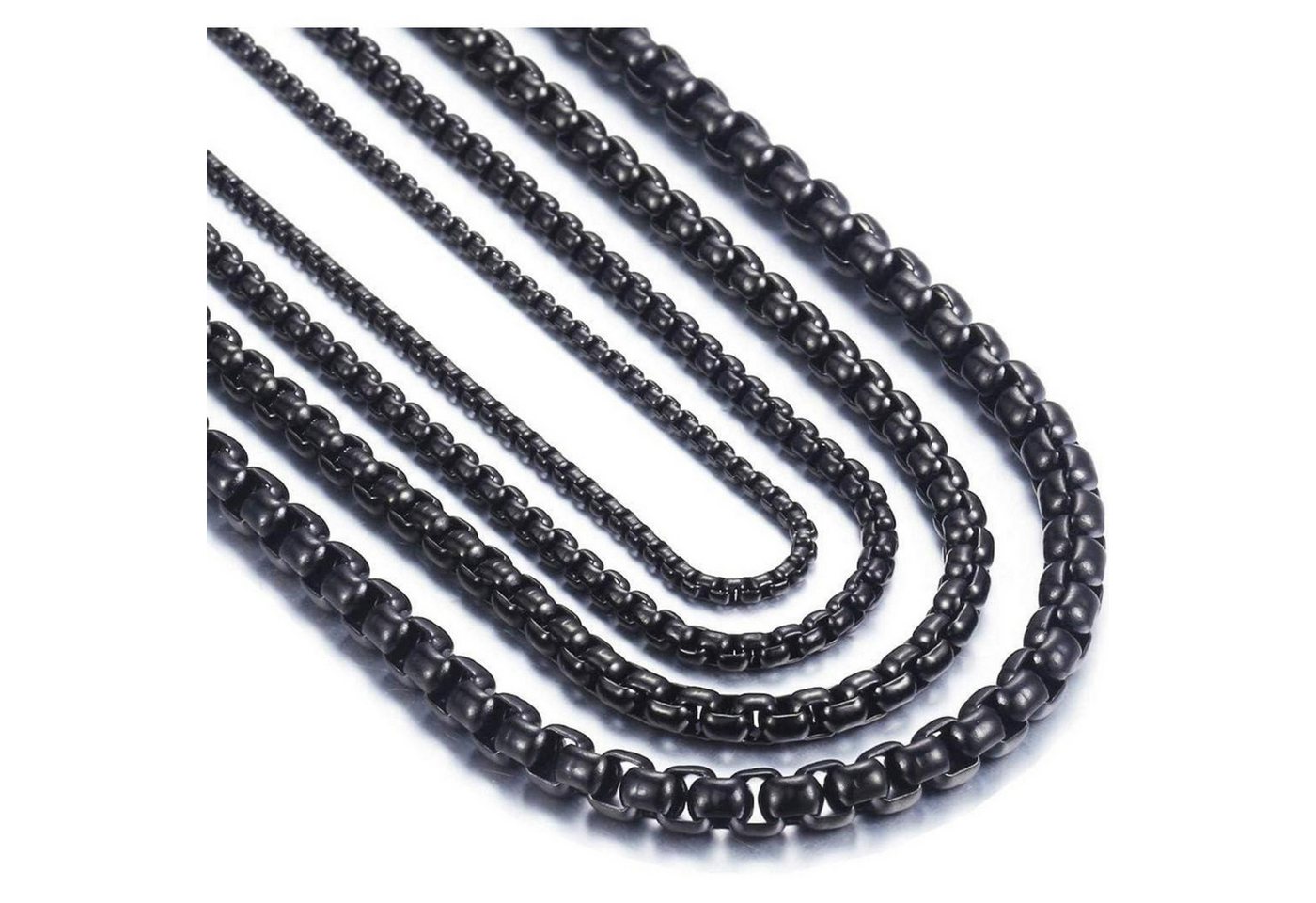 LuxusKollektion Schmuckset Halskette Herren Damen Edelstahl 65.0 Zentimeter Breite 3.0mm 1 Stücke von LuxusKollektion