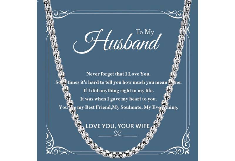 LuxusKollektion Schmuckset Halskette Herren Edelstahl Silber Briolette 4mm-Ehemann 18.0 Zoll von LuxusKollektion