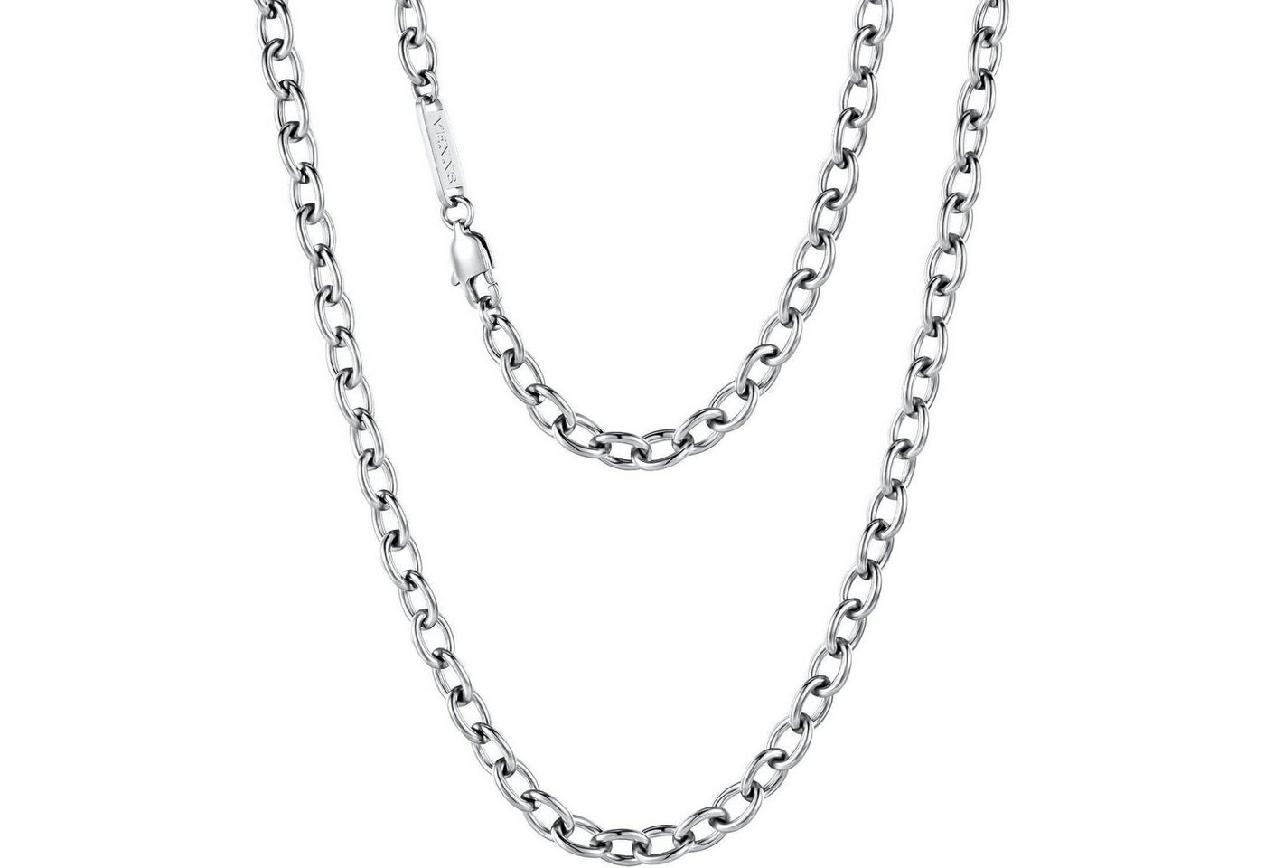 LuxusKollektion Schmuckset Halskette Kabelkette Edelstahl 18K Gold Silbrig-3mm 45.0 Zentimeter von LuxusKollektion